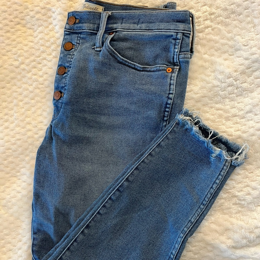 Madewell 10” high rise skinny size 14